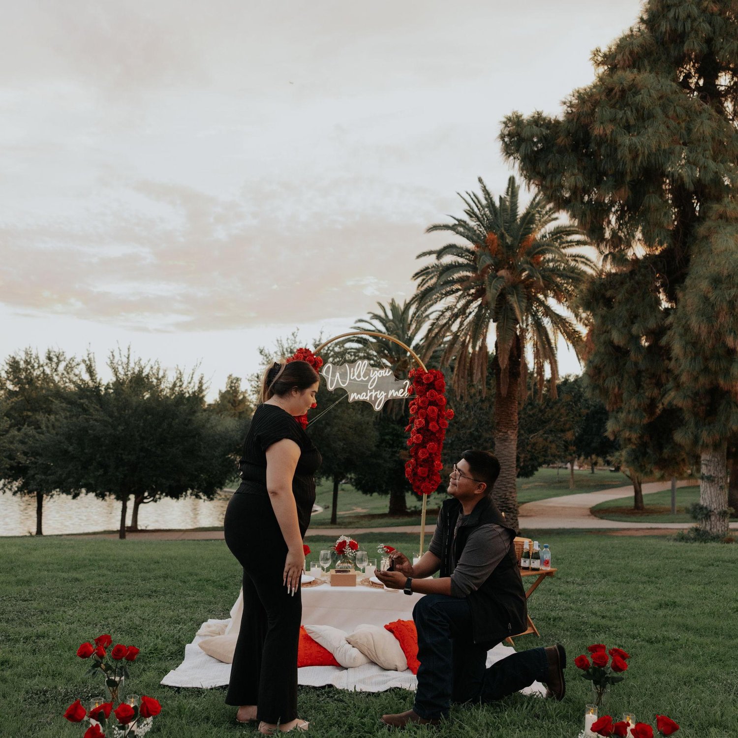 When Jose proposed at Kiwanis park in tempe on August 18th 2024.