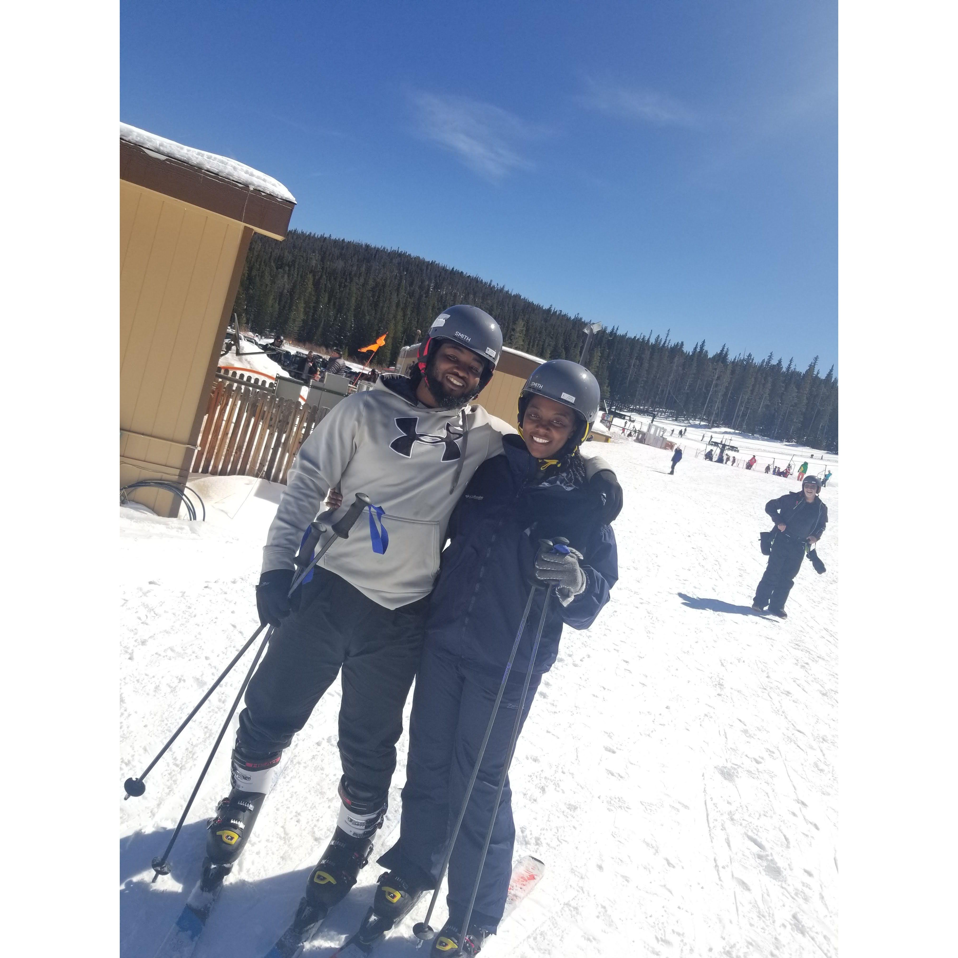 We took a trip to Colorado to celebrate our 4 year anniversary and skiied for the first time!