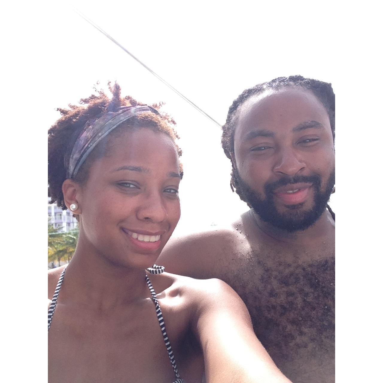 Michelle & Alex's 1st vacation in Jamaica for Michelle's family reunion.