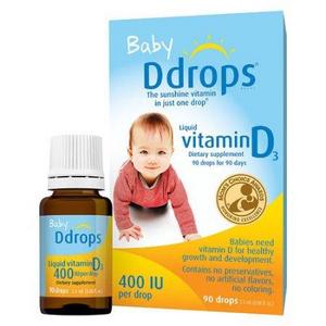 Ddrops Baby Vitamin D Drops, 400 IU, 90 Drops - Walmart.com