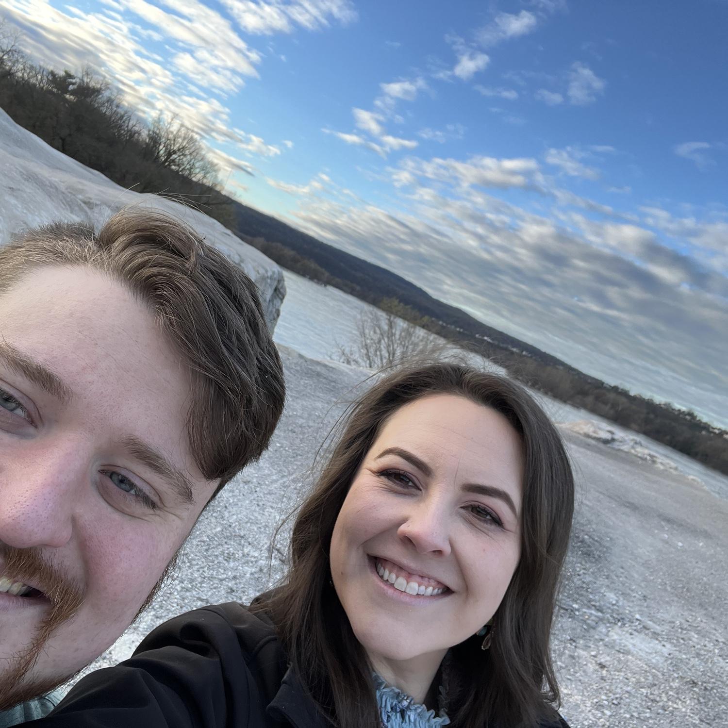 Engagement photos session selfie 📸