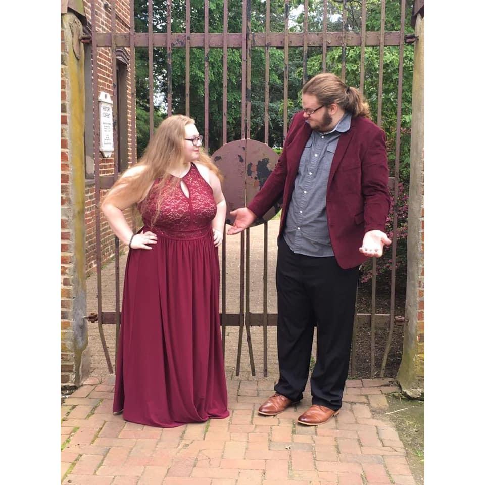 We didn't have a prom so we took our own "Virtual" prom photos.