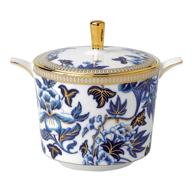 Hibiscus Sugar Bowl with Lid