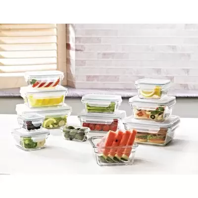 Member's Mark 24-Piece Glass Food Storage Set by Glasslock