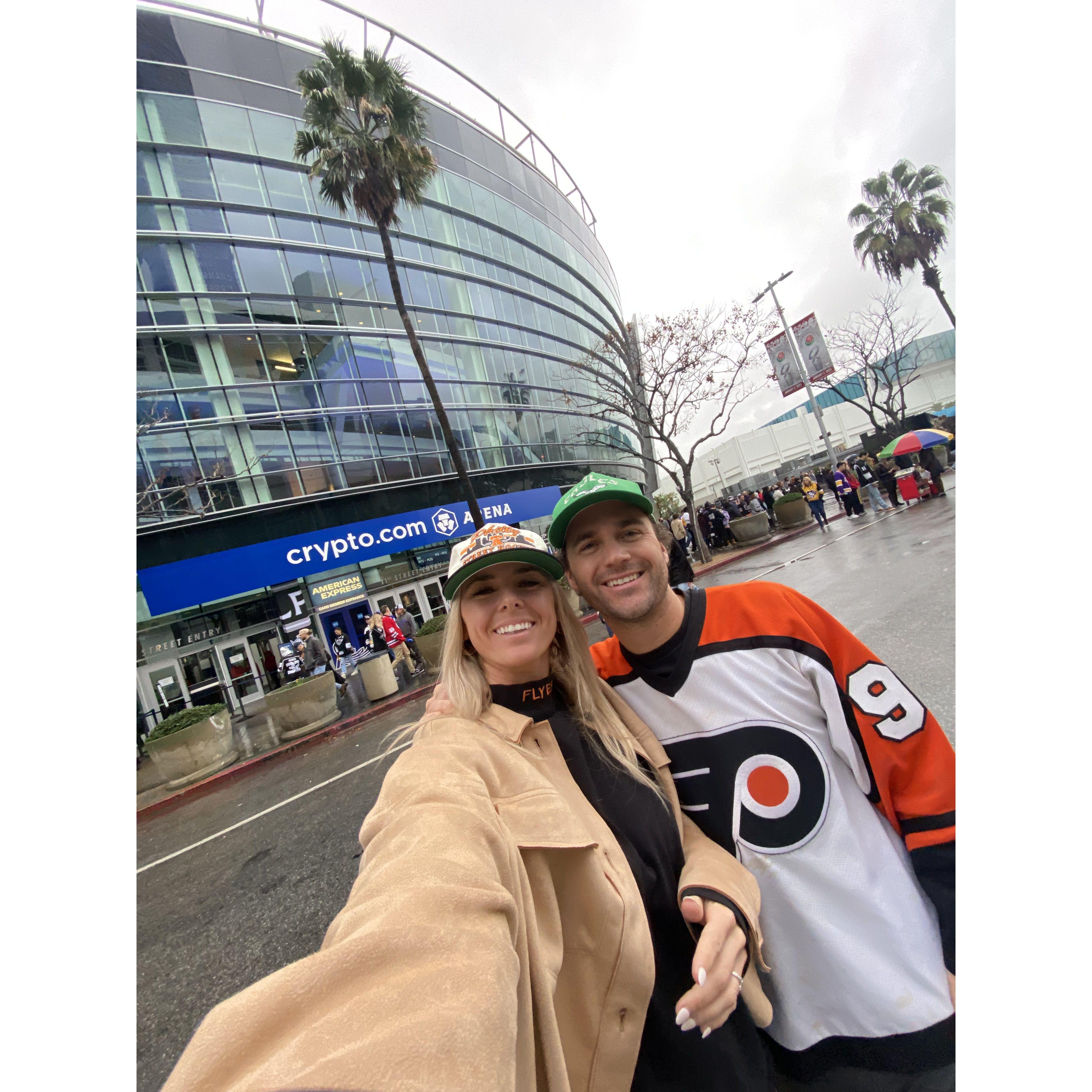 Flyers game in L.A.