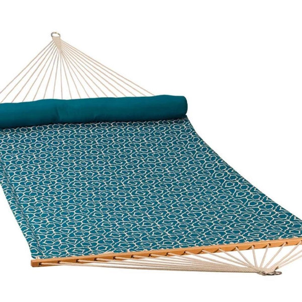 Algoma 13' Quilted Fabric Hammock with Bolster Pillow