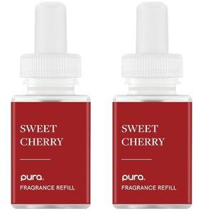 PuraHome Scent Refill - Smart Home Air Diffuser - Up to 120-Hours of Luxury Fragrance per Refill - Home Essential - Clean & Safe Diffuser Fragrance - 2 Pack, Sweet Cherry