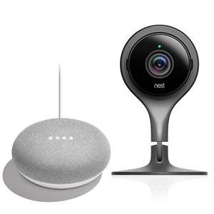 Nest® Cam Indoor WiFi Camera with Bonus Google Home Mini