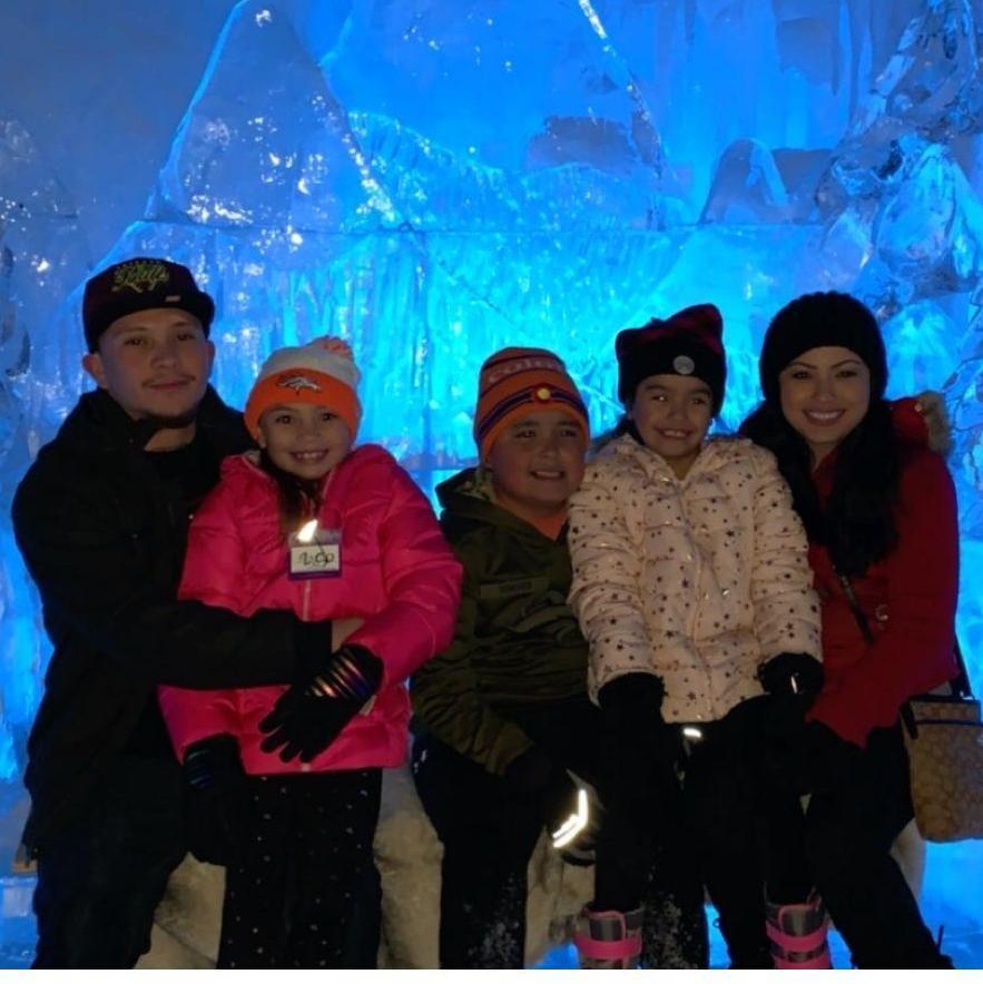 Our first family outing all together! ICE CASTLES