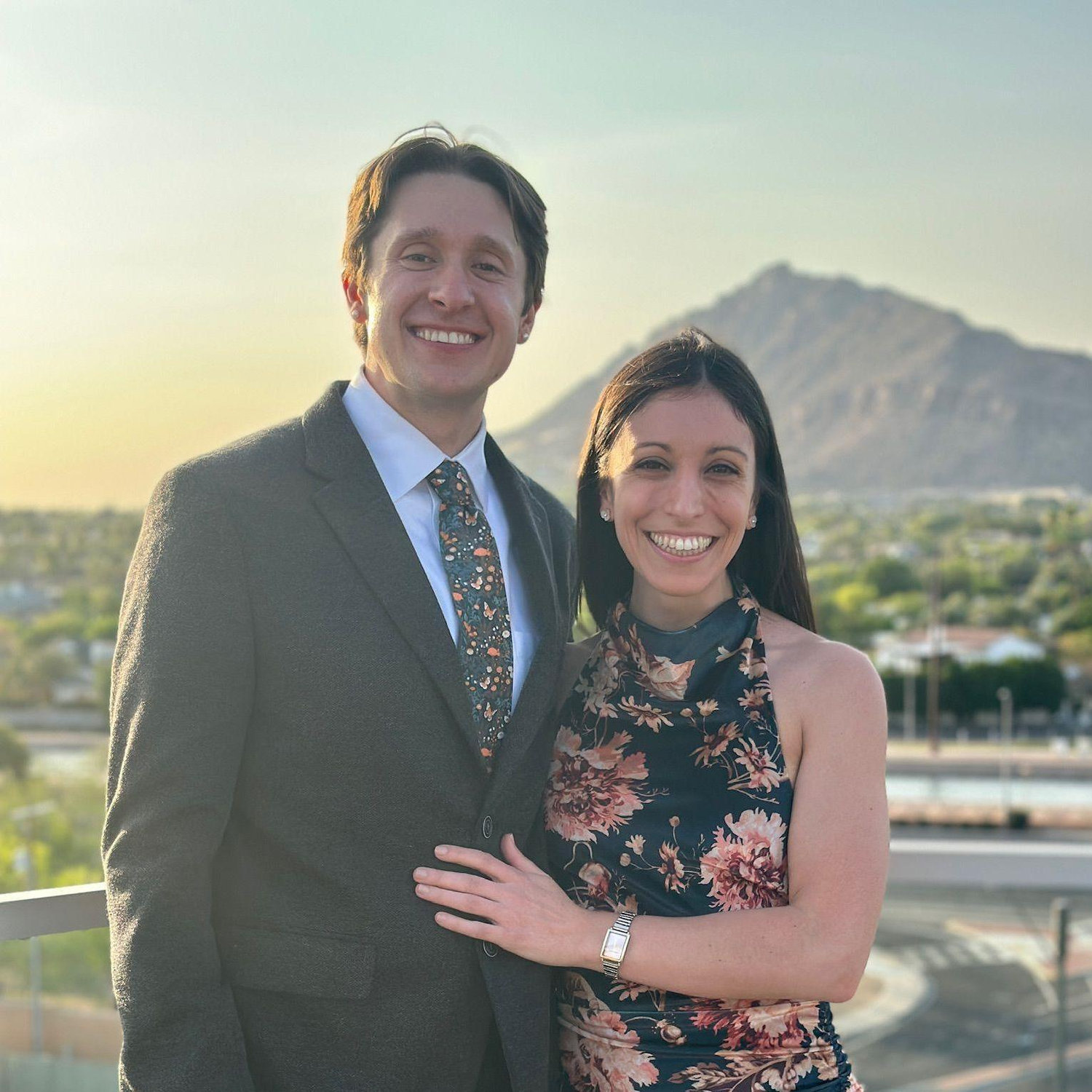 Celebrating Emily and Adam's wedding in Scottsdale.