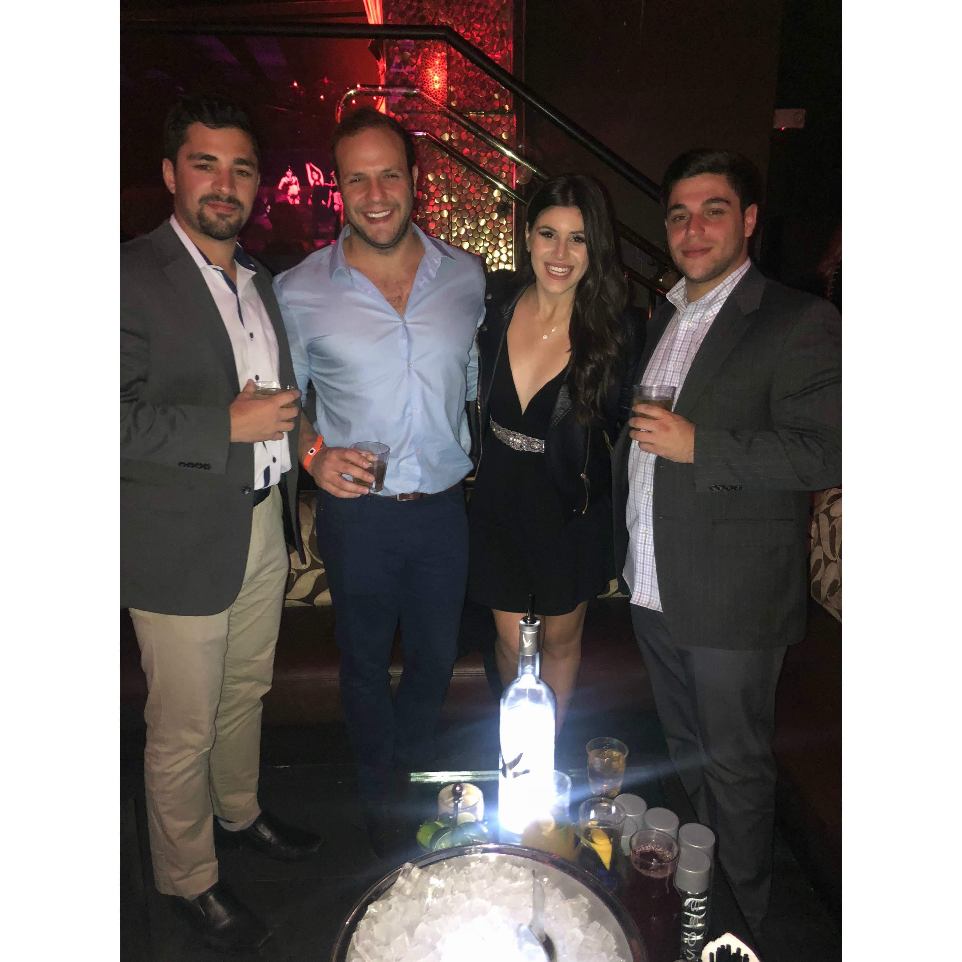 Celebrating the Best Man and Groom on their birthdays! They were born on the same day!