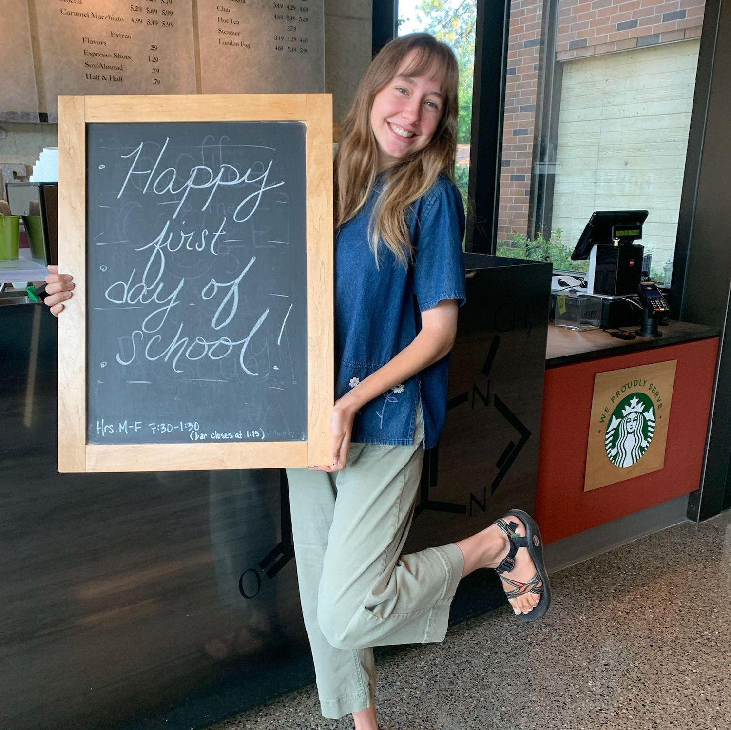 Maia's last first day of college!