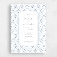 Blue Wedding Invitation - Aeolus Portrait