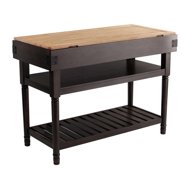 Coleman Butcher Block Lift Top Kitchen Island