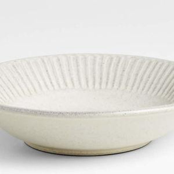 Carmel Ceramic Pasta Bowl with Ridges by Gaby Dalkin