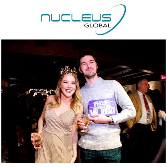 Our first work Christmas party together
