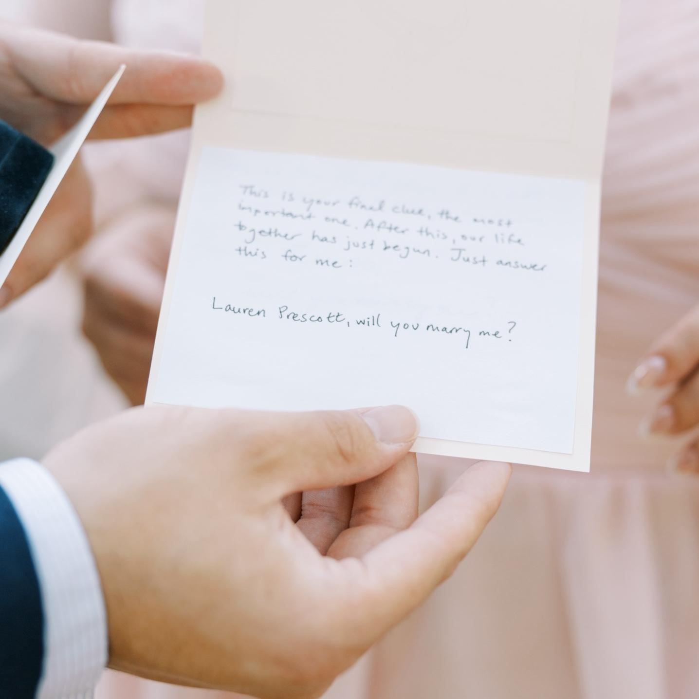 Though he could barely get the words out, with 10 years of history behind this couple, Scotty asked Lauren to marry her with his final clue.