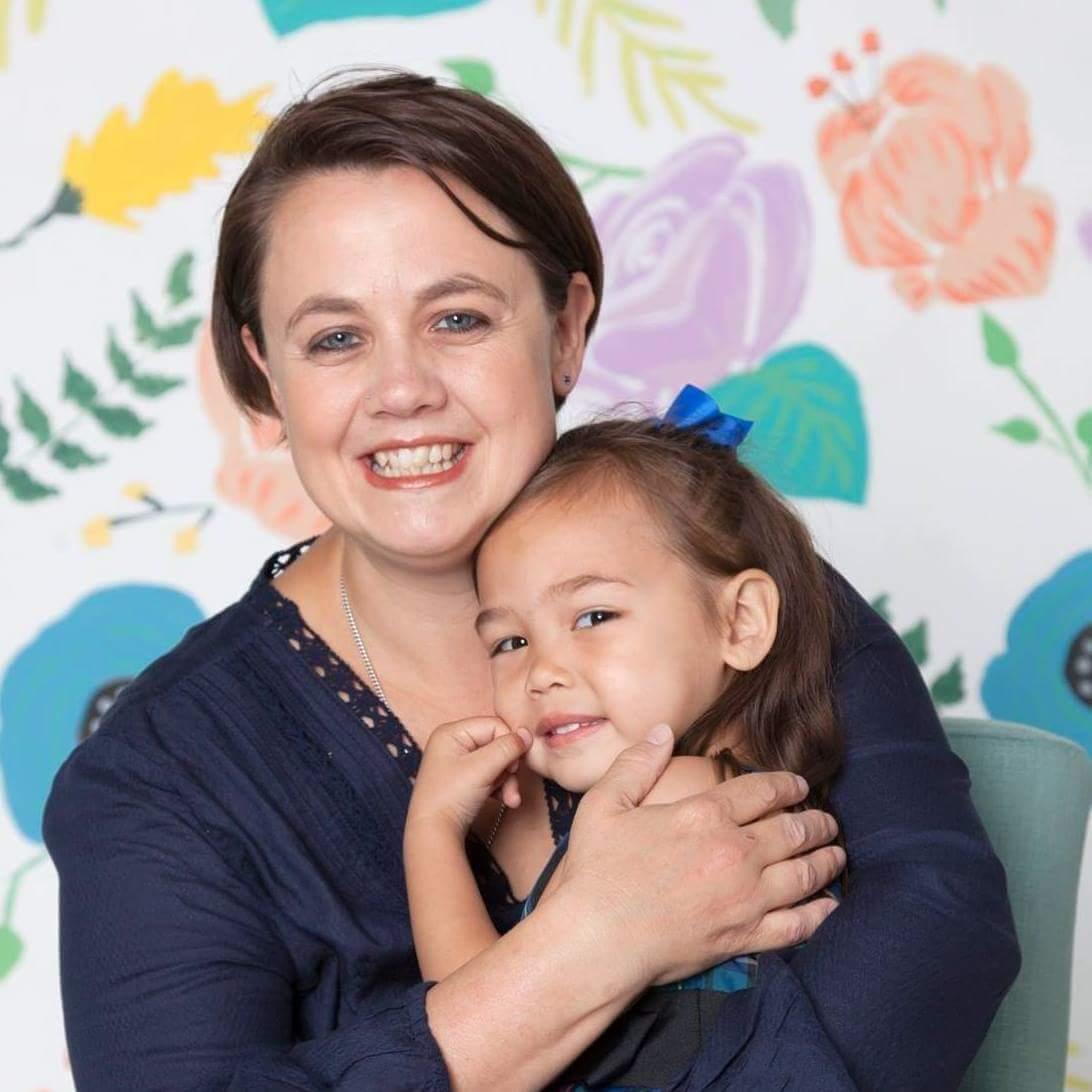 Mary and Claire, our Flower Girl.