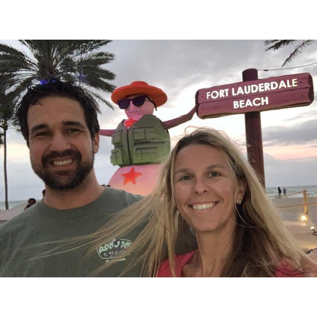 One of our traditions: Ft. Lauderdale beach on Christmas Eve. This was from 2019