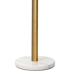 Heavy Weighted Paper Towel Holder, Easy One-Handed Design for Kitchen Stand Paper Towel Dispenser, Sturdy Base for Standard Paper Towel Rolls and Mega Paper Towel Roll (Gold Brushed)
