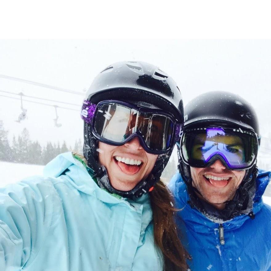 When Mike taught Corinne to ski in Colorado (and she taught him patience)