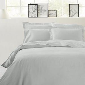 400 Thread Count 100% Cotton Sheet Set, Light Grey King Sheets 4 Piece Set, Long-staple Combed Pure Natural Cotton Bedsheets, Soft & Silky Sateen Weave by California Design Den