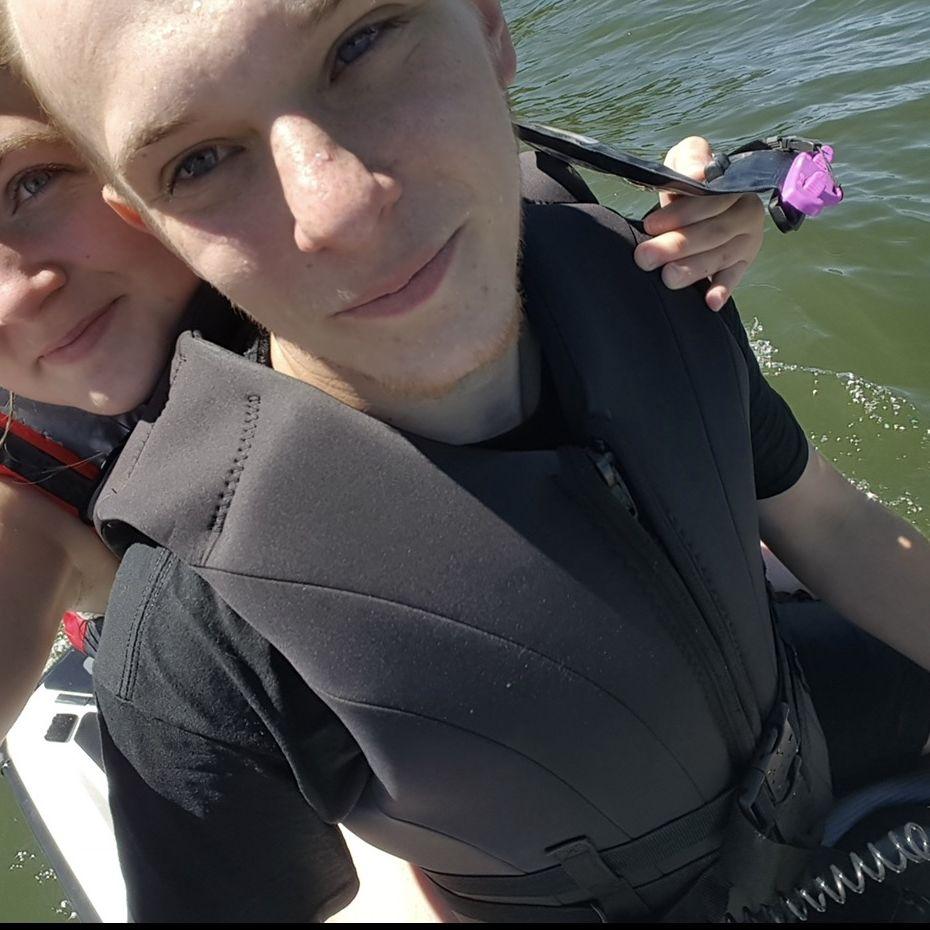 Prior to throwing Kayla overboard, Big Bear 2015