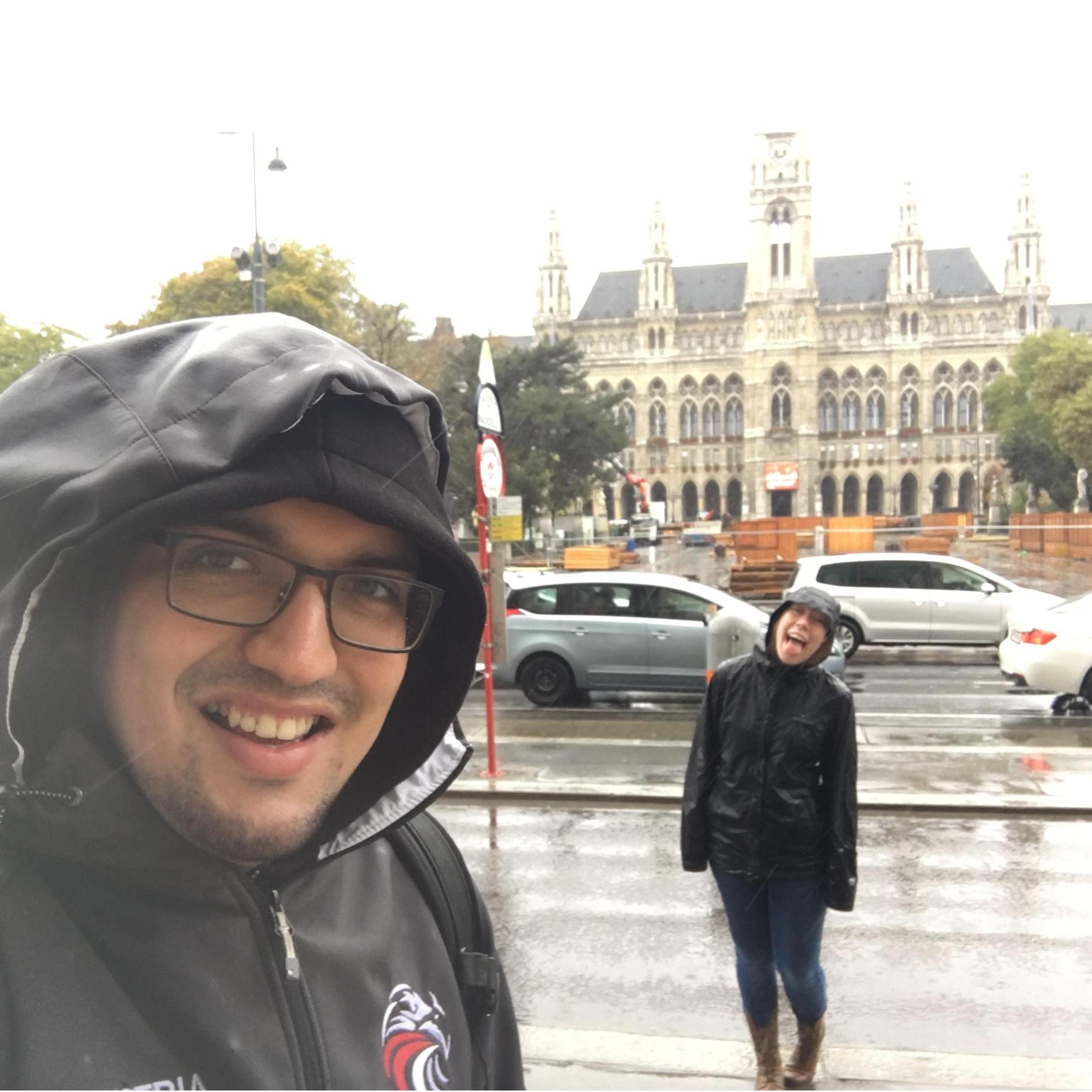 Sight-seeing in Vienna together for the first time!
