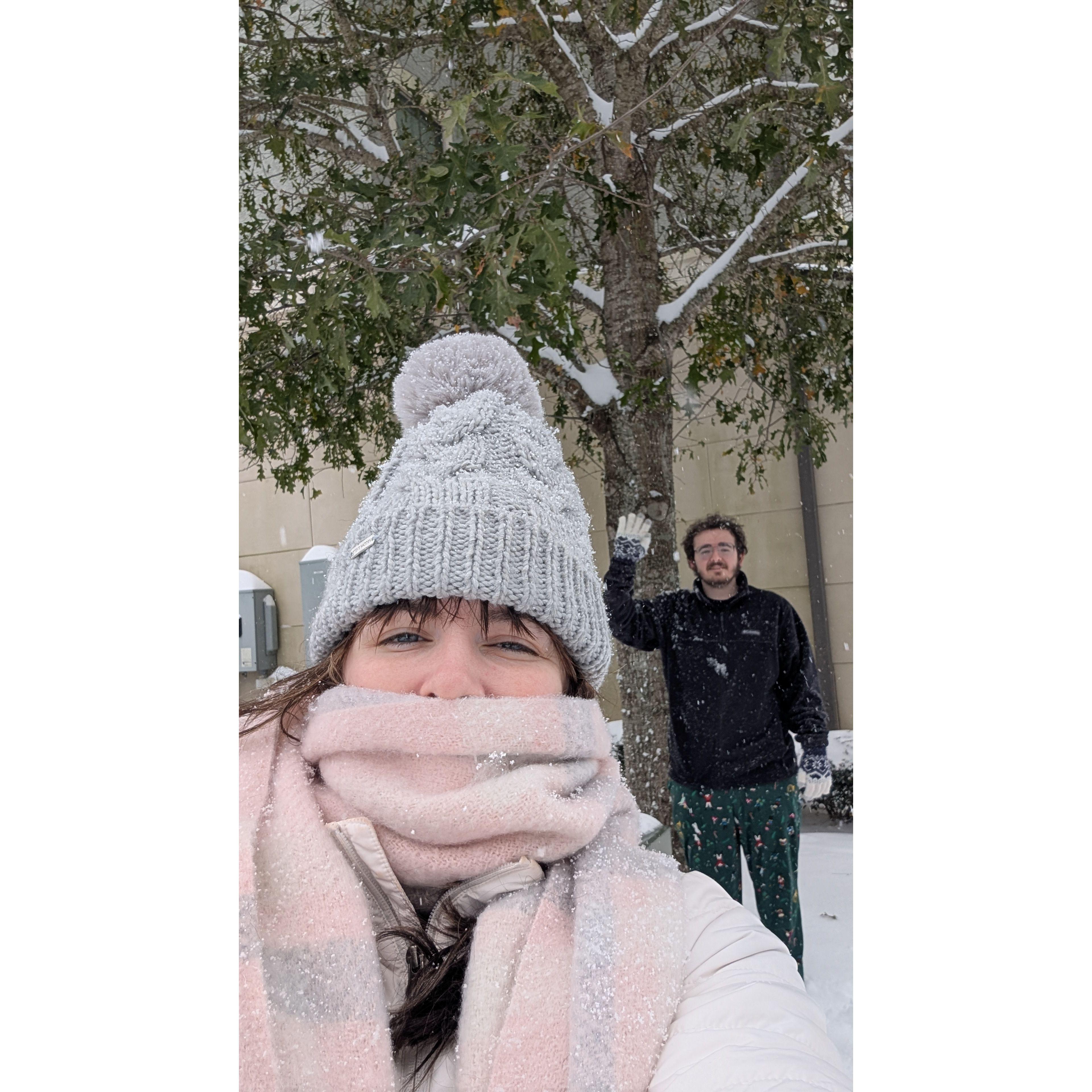 Selfie from the Baton Rouge Snow day in January 2025