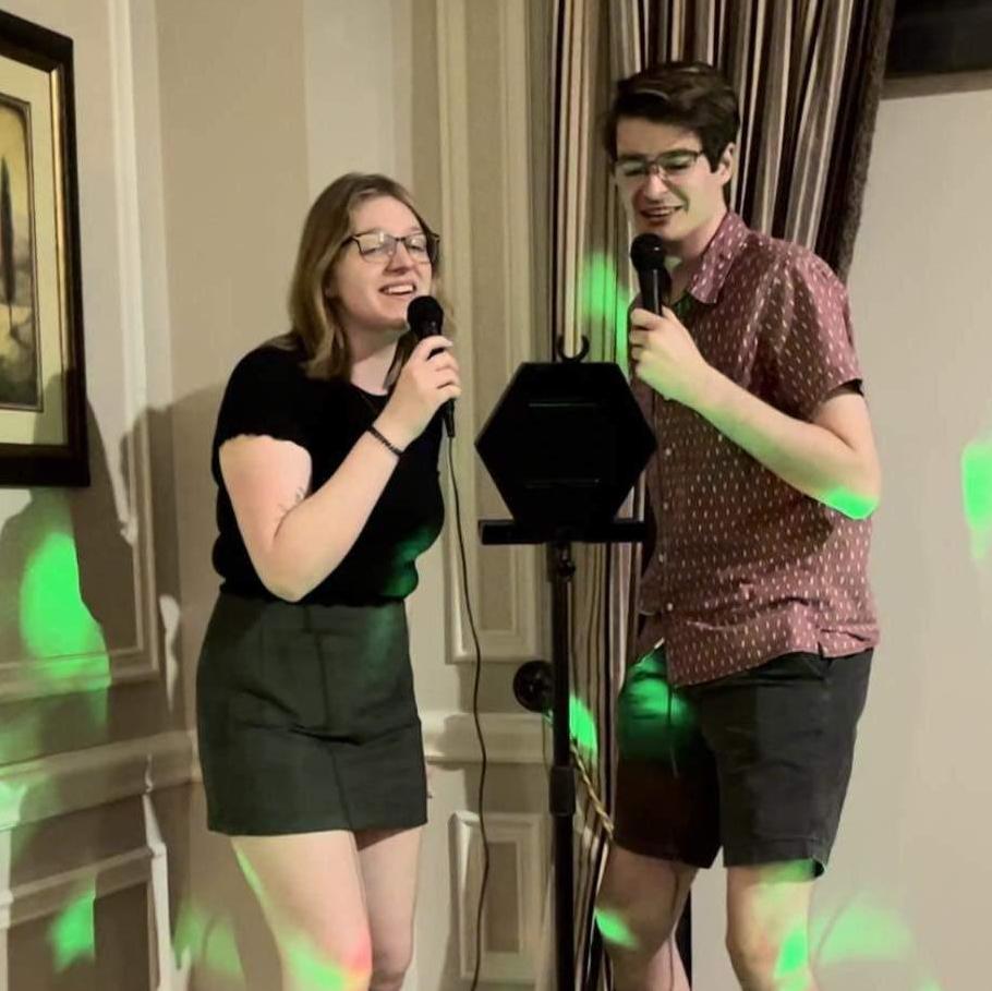 Karaoke at Aunt Doe's birthday party!