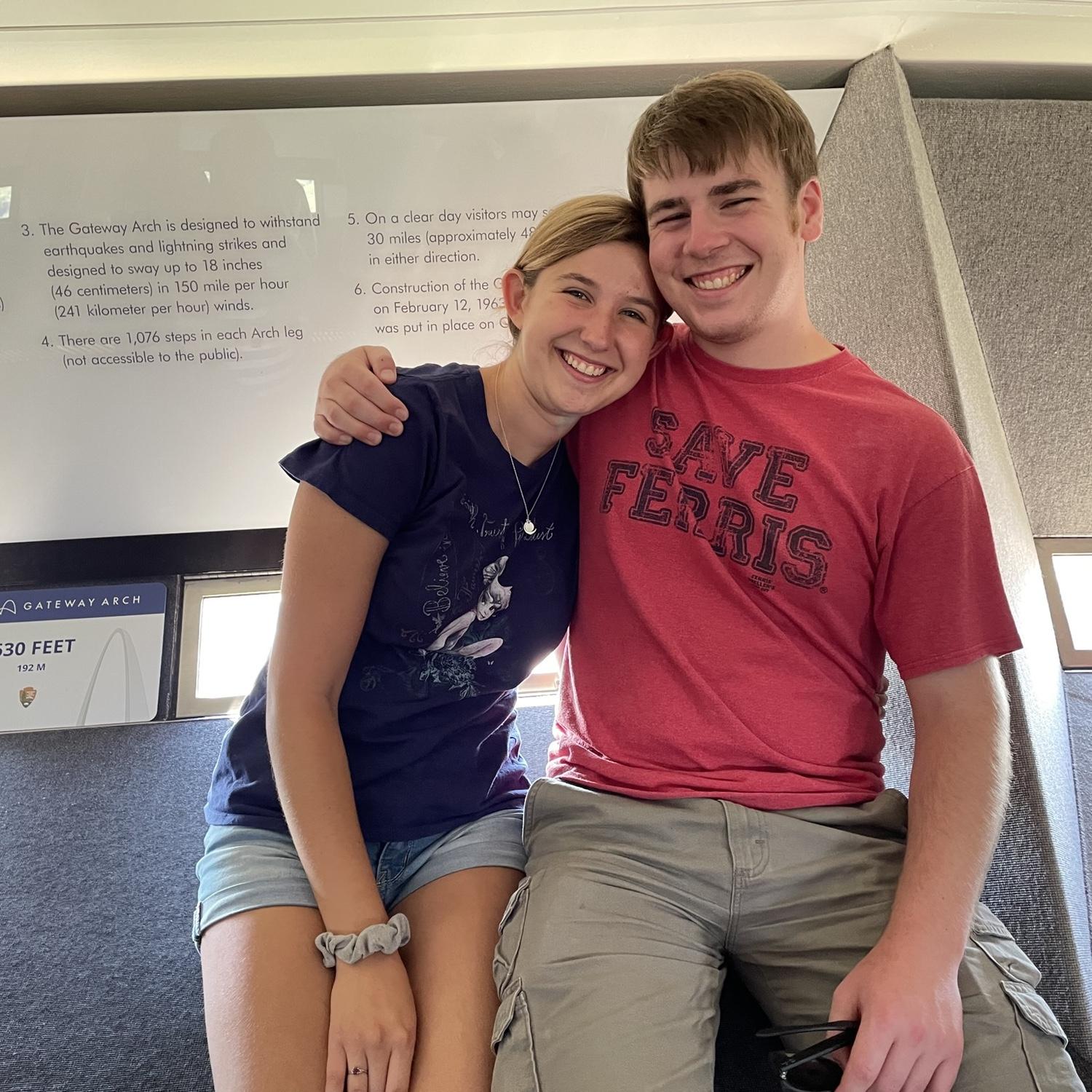 Top of the St Louis Arch
