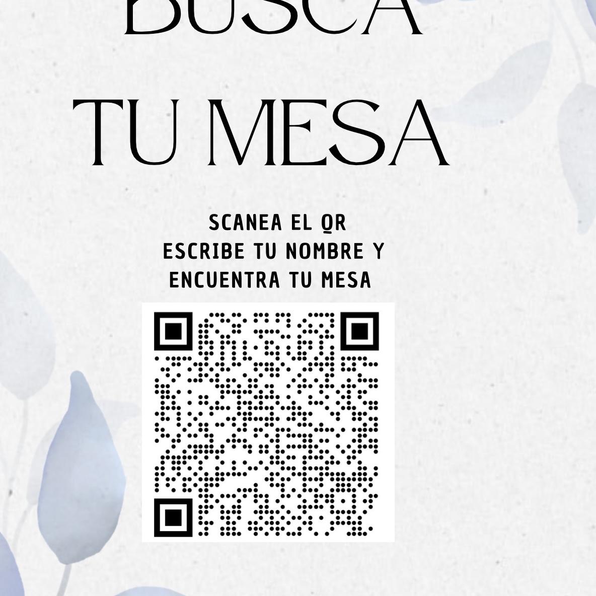 QR para buscar tu Mesa