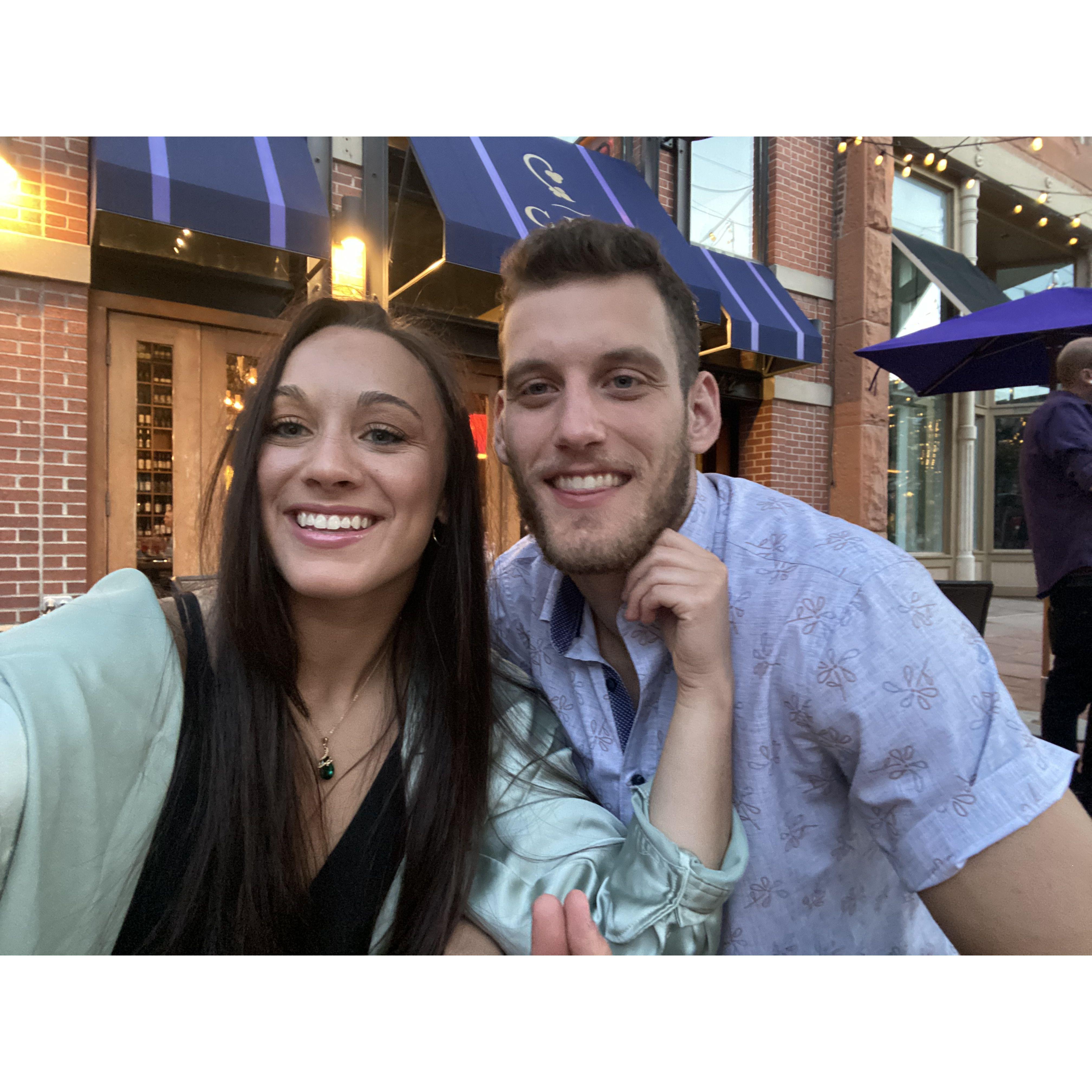 One of our first dates, and one of the most memorable