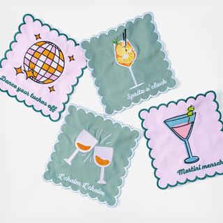 Nosh Cocktail Napkin, Set of 4