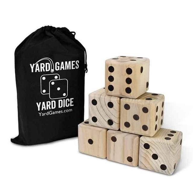 Giant Wooden Yard Dice