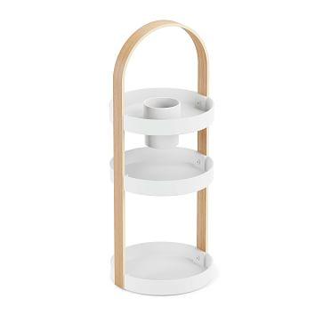 Bellwood Cosmetic Organizer, White & Natural