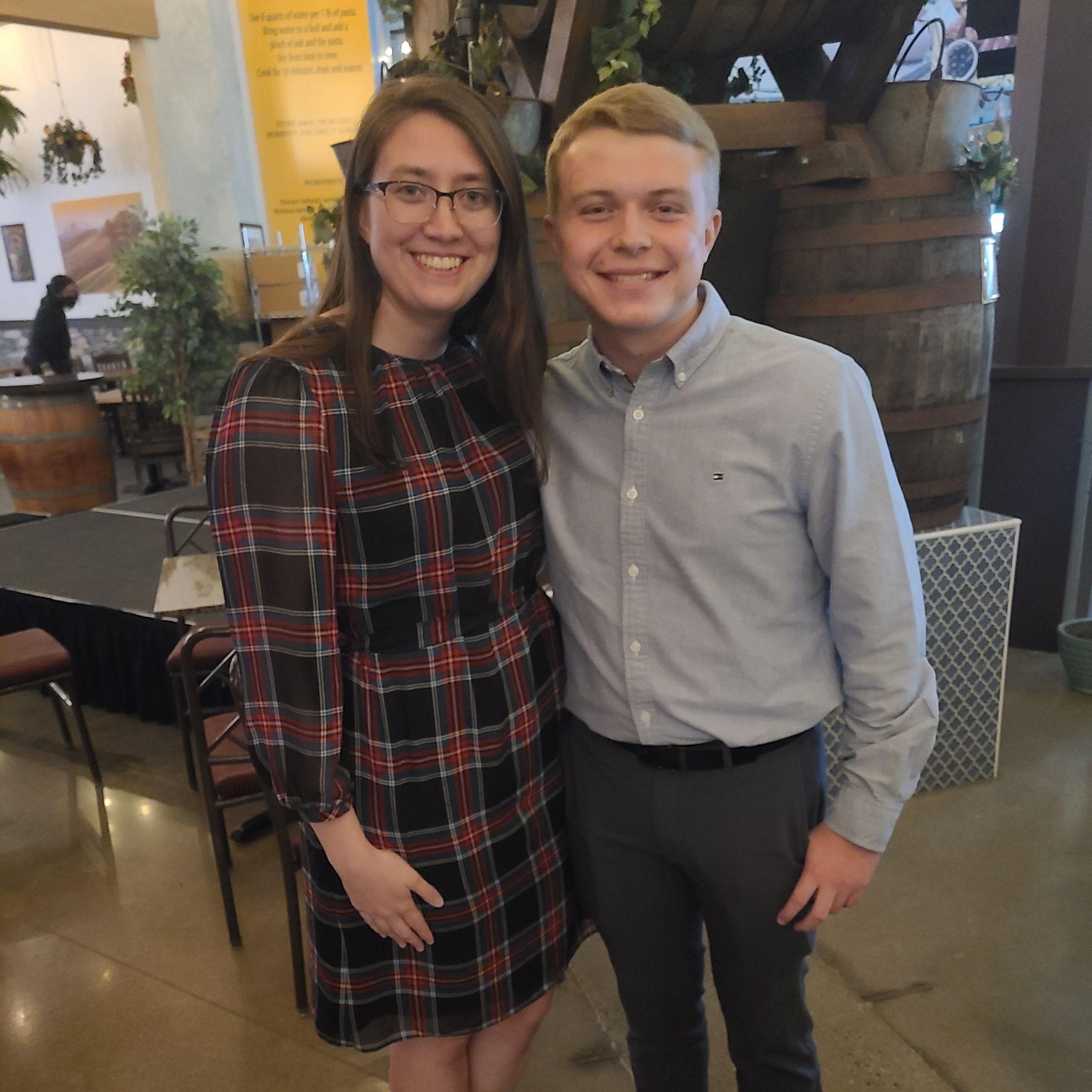 Leah and Graham's wedding rehearsal dinner in 2021.