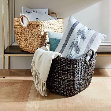 Curved Storage Baskets w/ Handles