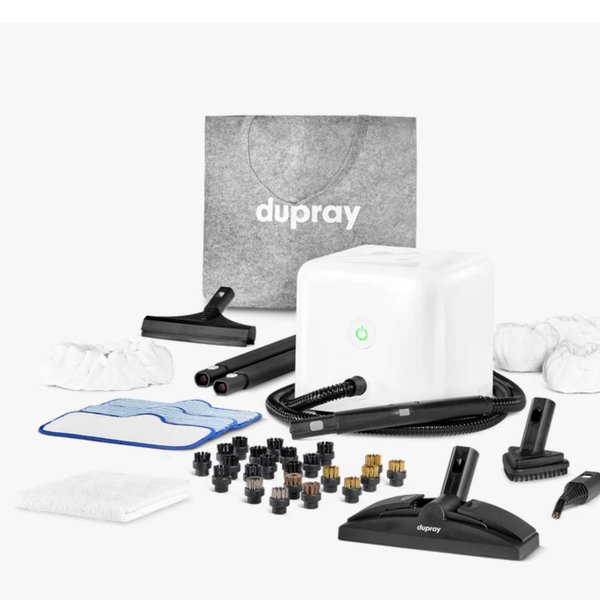 Dupray Neat Steam Cleaner with 17-Piece Kit – Powerful, chemical-free cleaning for floors, cars, tiles, grout, and more, offering versatile, deep cleaning performance