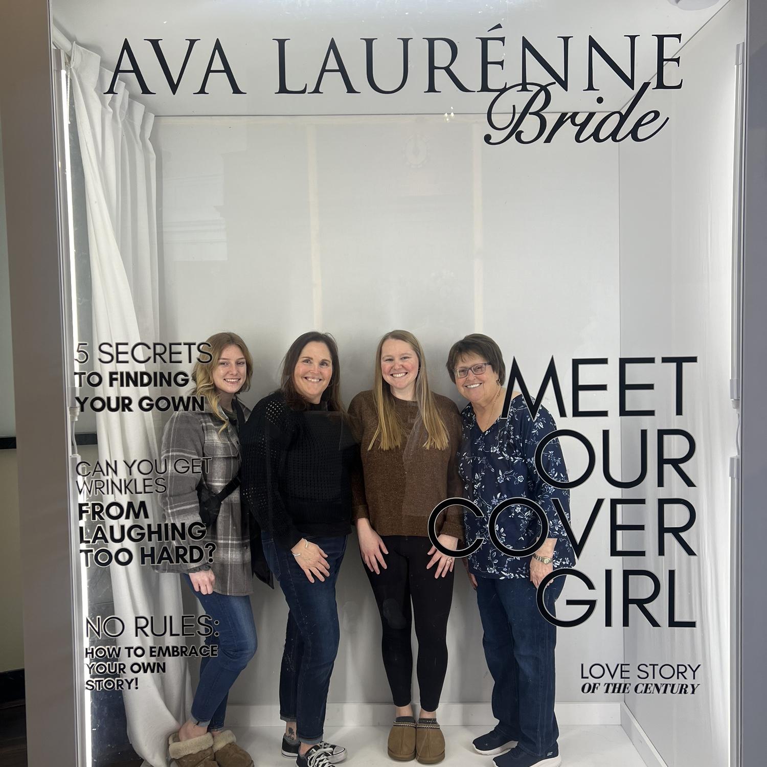 Kennedy, Melissa, Jordan, and Julie wedding dress shopping!