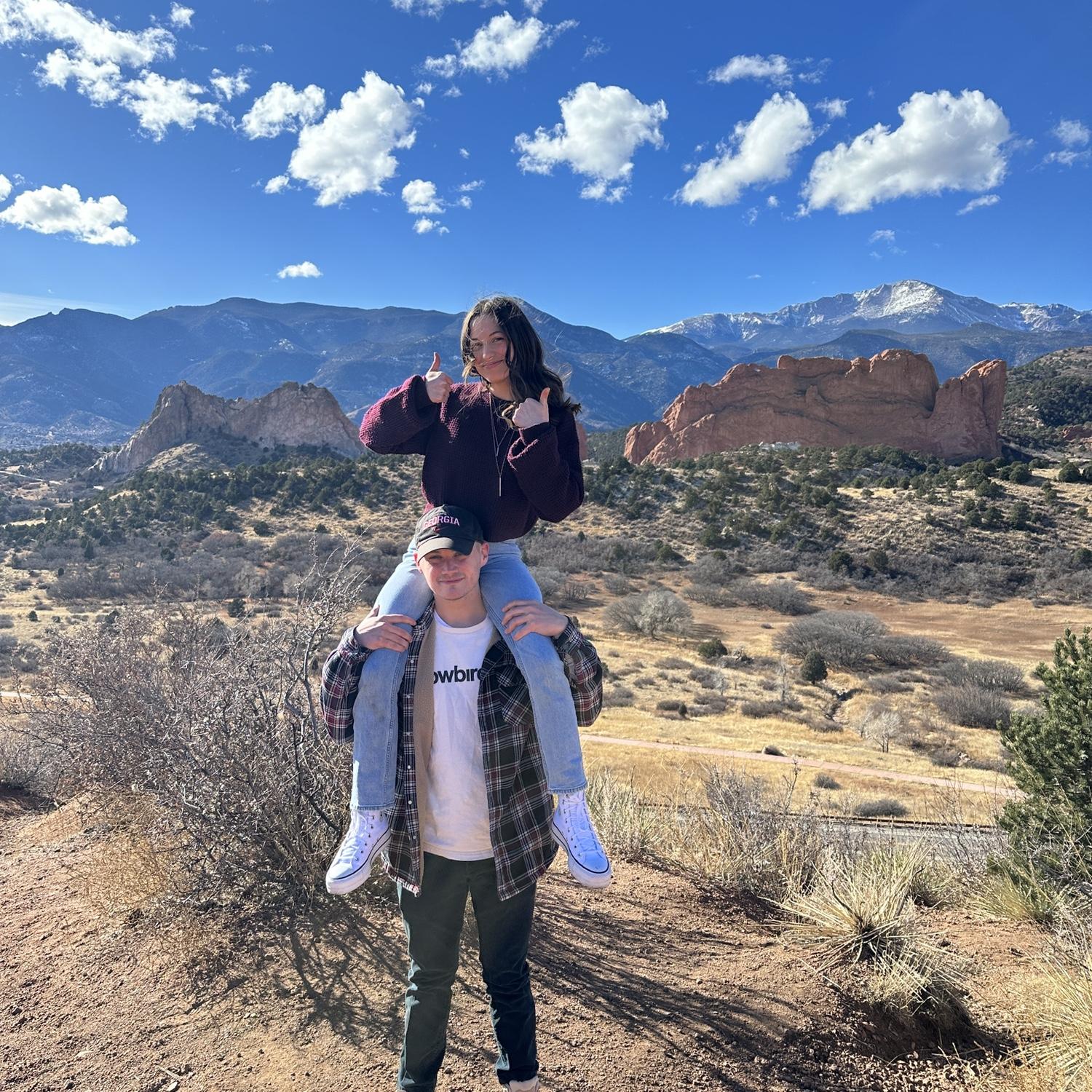 Back out west exploring Colorado! We’d both pick mountains over beaches every time!