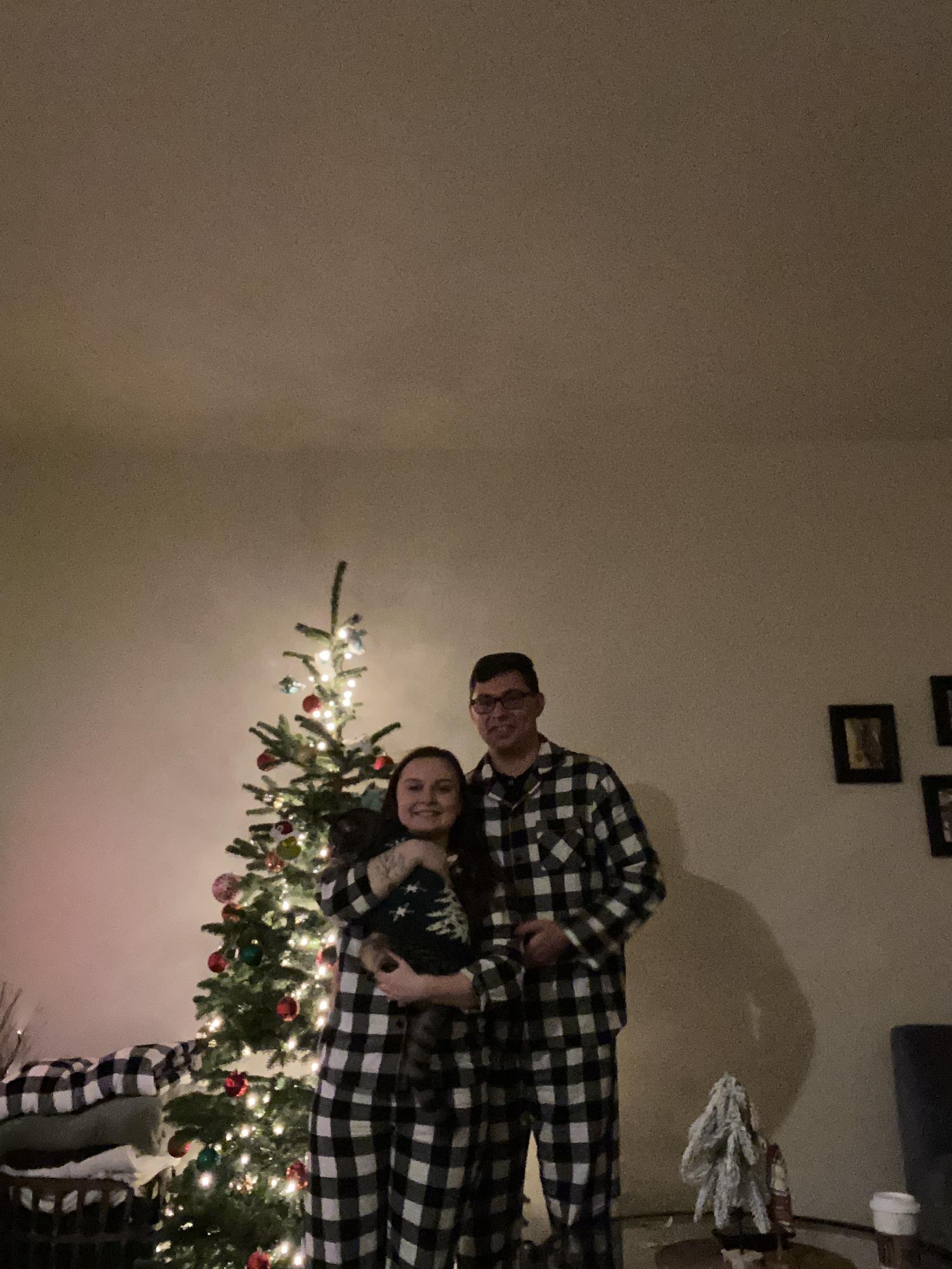 Our first Christmas living together with our kitty cat!