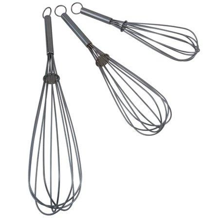 Mainstays Chrome Whisk Set, 3 Piece