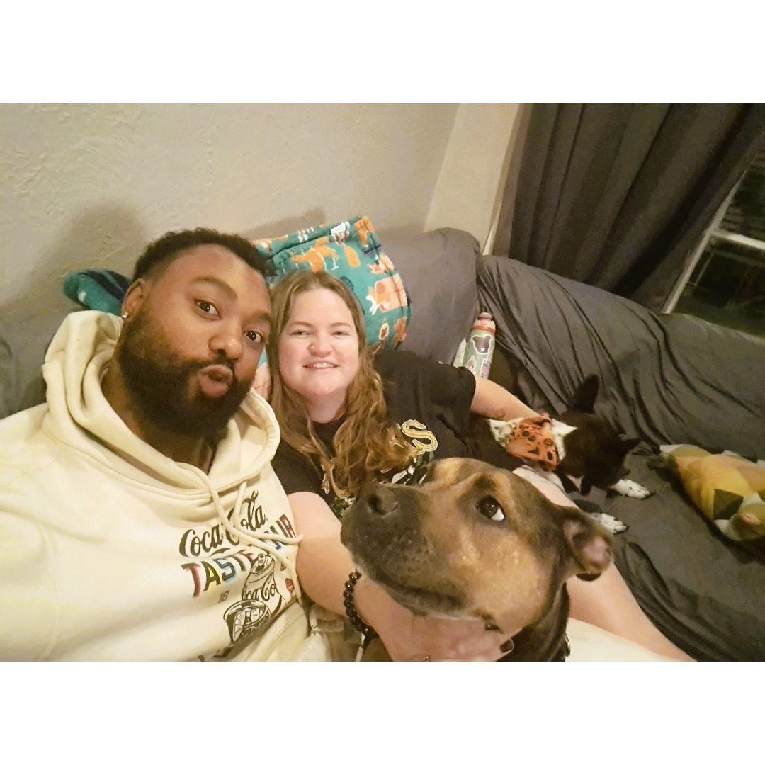 Sooo many cuddle piles with our little boogers: Levi & Lotus