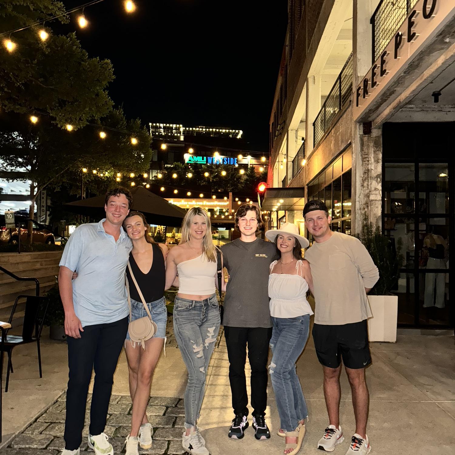 A night on the town with our close friends