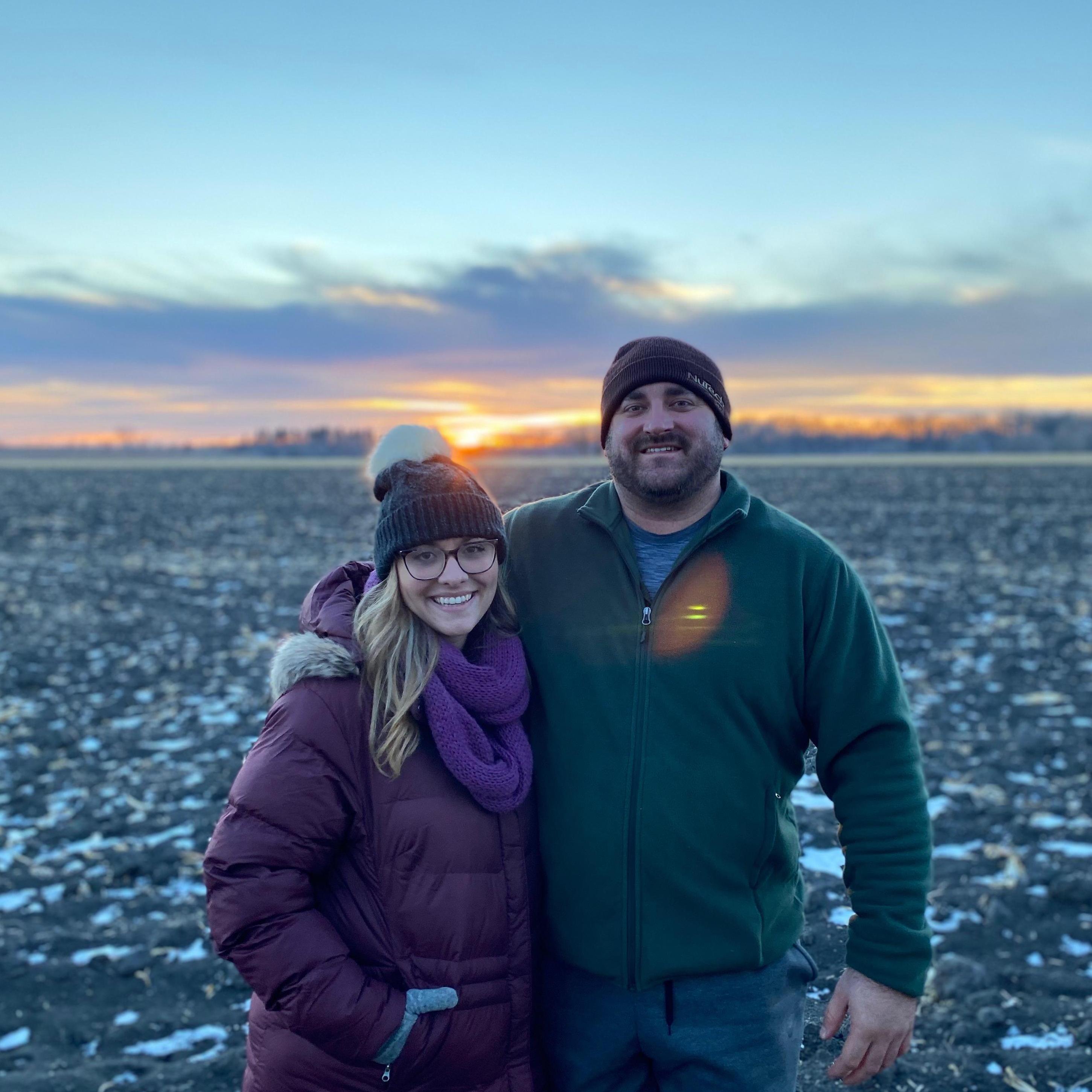 Emily's first Christmas in North Dakota visiting the family at the farm.
