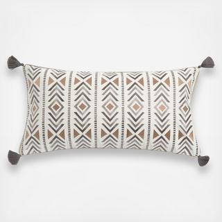 Santa Fe Embroidered Tassel Throw Pillow