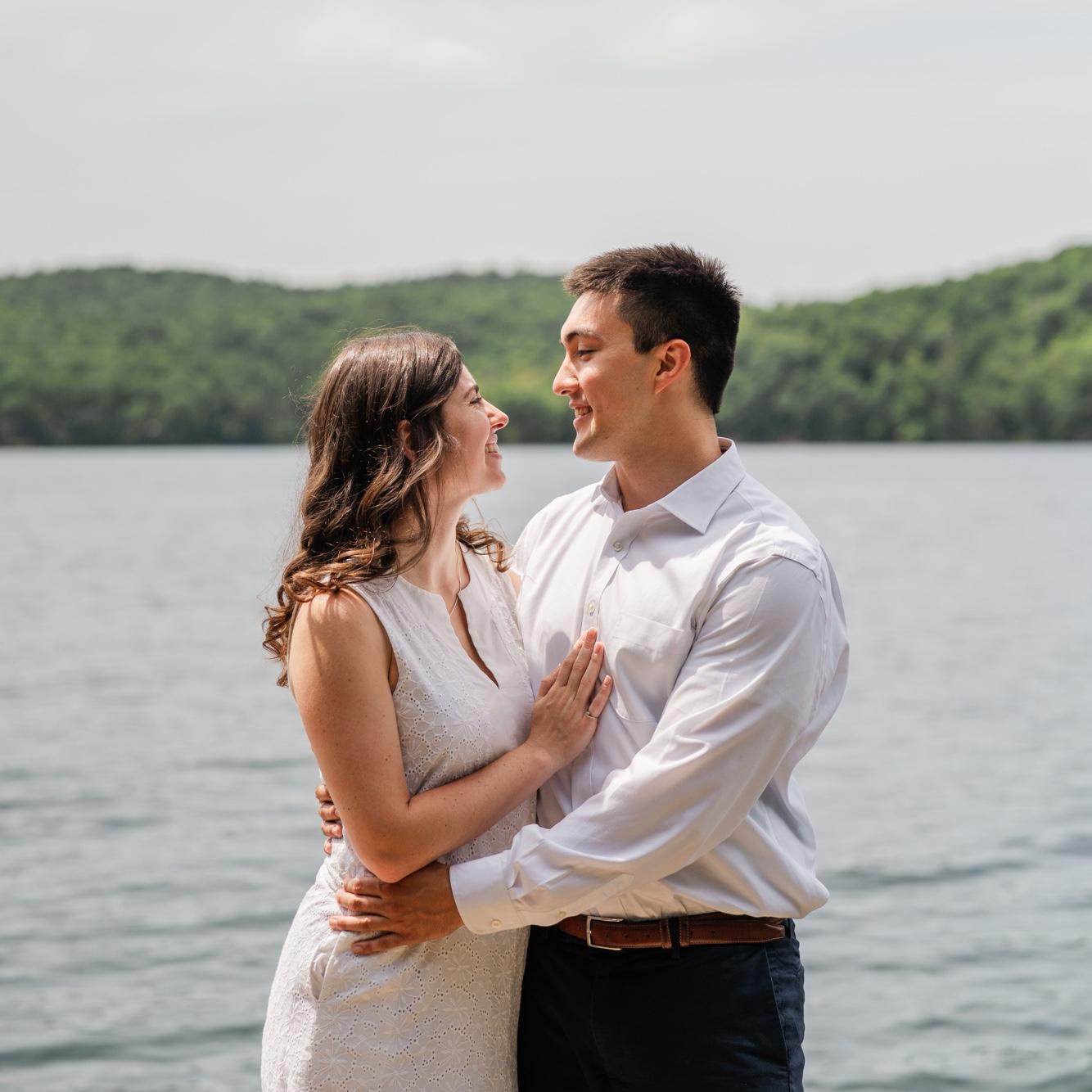 July 2025 - Engagement Photos!! Sunset Lake, Benson, VT (at Abbie’s Grammie’s lake house).