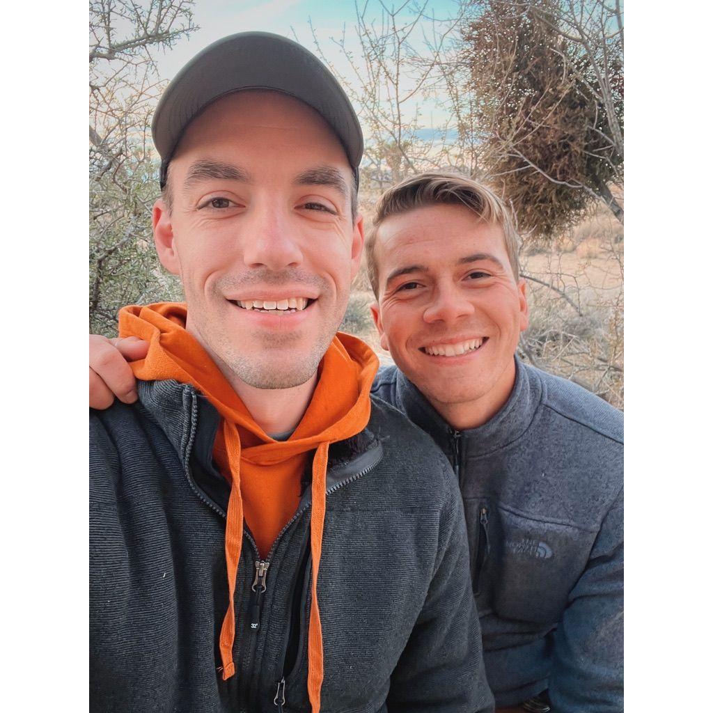 Our first date climbing in Joshua Tree
