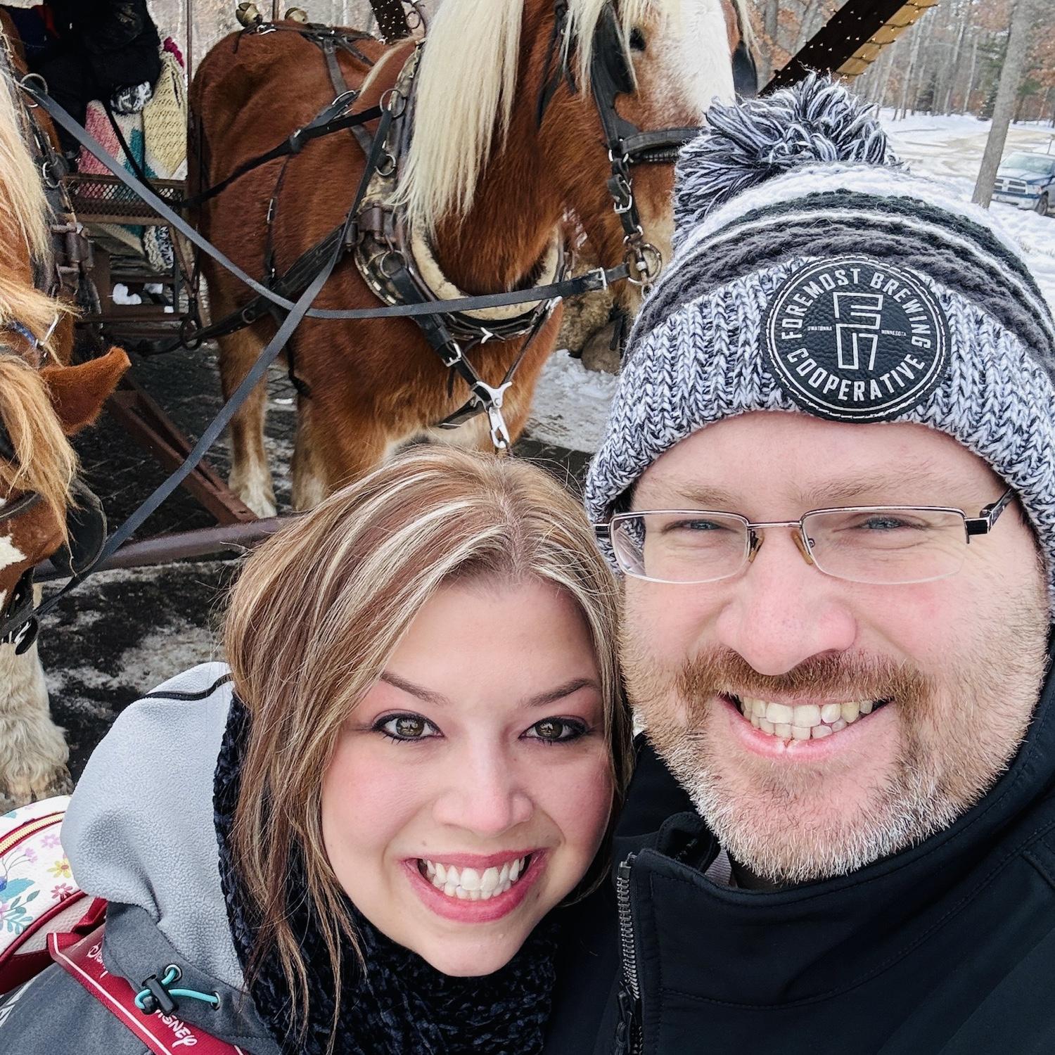 Our first horse and carriage ride together 🐴